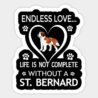Saint Bernard Lovers Sticker